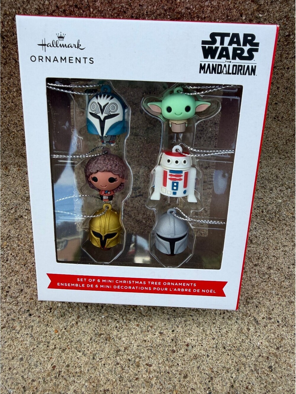 Hallmark Star Wars The Mandalorian Set of 6 Mini Christmas Tree Ornaments